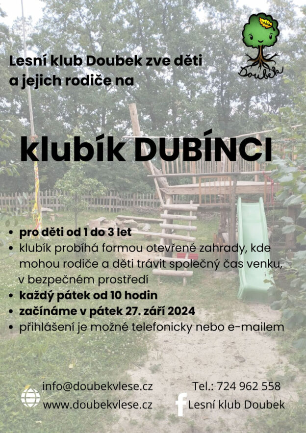 Klub pro rodiče s dětmi od 1 do 3 let.