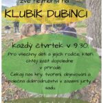Zveme rodiče s dětmi do 4 let na dopolední klubík Dubínci